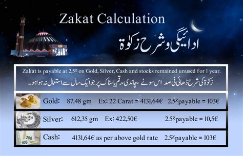 Zakat calculator .